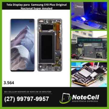Tela Display P. Samsung S10 Plus Orig Nacional Super Amoled - Instalação Expressa 30min!