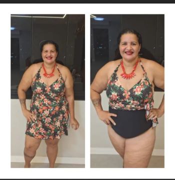 Maiô  plus size co m saia acoplado  floral do  tamanho  48 ao 58 
