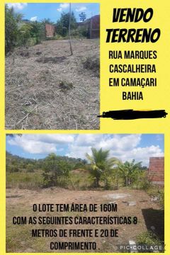 Terreno em Camaçari, Bahia - 160m²