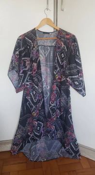 Kimono longo floral Youcom 