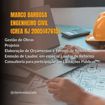 ENGENHEIRO CIVIL | 20 anos de experiência e amplo acervo
