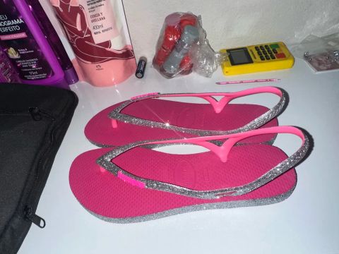 Havaiana Feminina Sunny Sparkle 35/36 Original (nova)