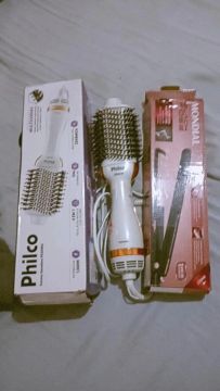 Escova secadora Philco + Chapinha Mondial