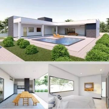 Projeto Arquitetônico, Casa de Sítio ou Praia, Estrutural, Elétrico, Hidrossanitário