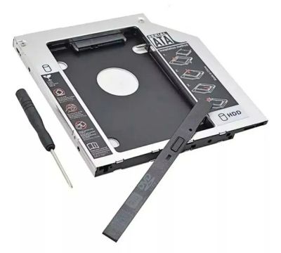 Adaptador Caddy 2º Hd Ssd/dvd P/notebook 9mm 9.5mm<br>