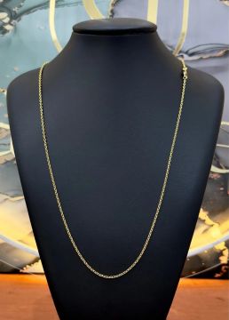 Cordão de Ouro 18k feito por máquina 8.35g novo