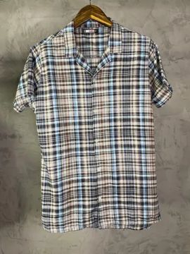 Camisa Gola Cubana Xadrez