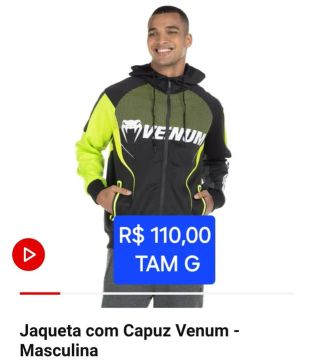 Jaqueta com Capuz Venum