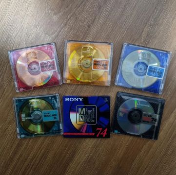 MD mini disc Sony , TDK virgens lote c/6
