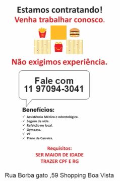 Vagas de emprego - Santo Amaro, Zona Sul - São Paulo