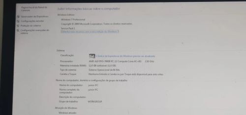 Computador dell completo, monitor Full HD da hp