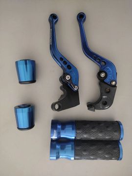 Manetes e Manoplas para Moto - Azul