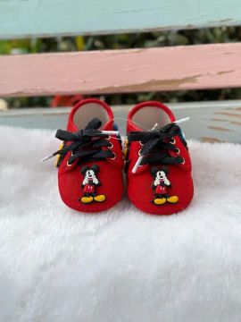 Sapatinho Mickey para bebe  na cor vermelho!