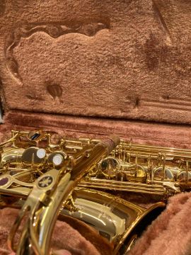 Sax Alto Yamaha YTS32 Logo Purple