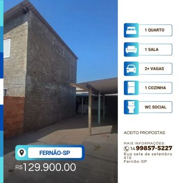 Casa à venda em Fernão-SP
