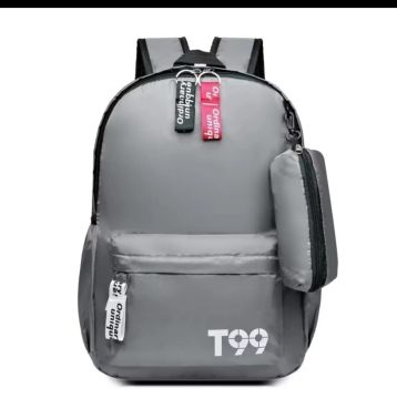 Mochila T99 Cinza - Unissex + estojo 