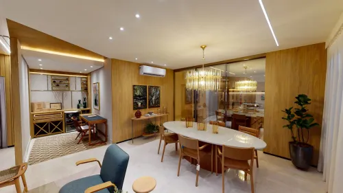 Apartamento de 217 m² no Setor Marista oferece 4 suítes e está localizado próximo à Av. 13