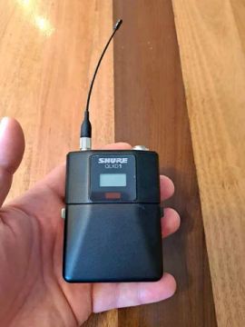 Transmissor Bodypack Sem Fio Sistema QLXD Shure QLXD1-L50 ( Serve Receptores QLXD4 ULXD4 )