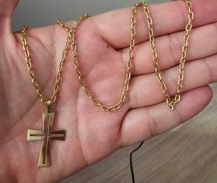 Corrente Cartie Oca em Ouro 18k