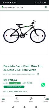 Bike cairu nova na caixa aro 26