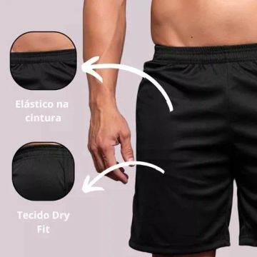 Short Academia Masculina Dry Fit