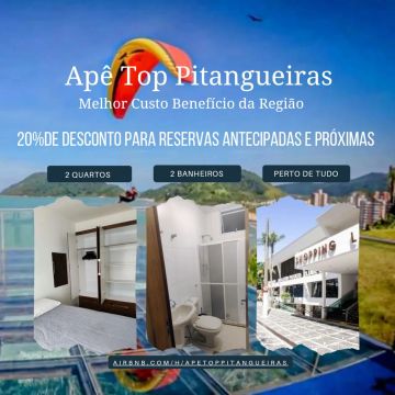 Apê Top Pitangueiras - Temporada em Guarujá