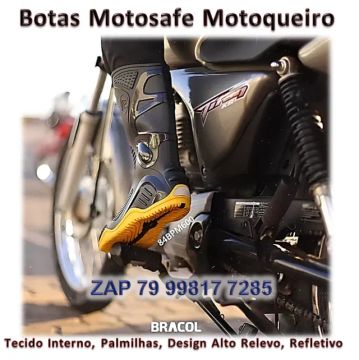 Novas Botas Motoqueiro Moto Motoboy Impermeável, Revestimento Interno