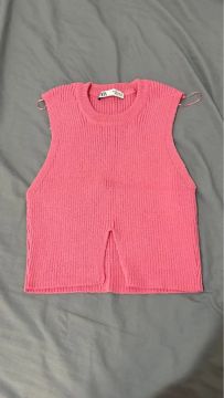 Cropped rosa da Zara.