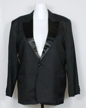 Blazer social alfaiataria masculina smooking plus size vintage - Tamanho 52 - Ref. 3604