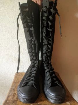 YUANBU/Converse/AllStar/AllStarKneeHighXX-HI/AllStarHighTop/Tênis/Bota/CalçadoFeminino/