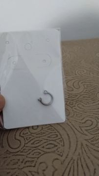 Argolinha para nariz ou cartilagem com zircônia