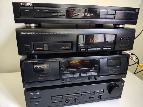 Conjunto de Som Completo 1990 Philips, Pioneer  modulado