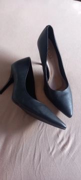 Scarpin Salto Alto Preto Beira Rio