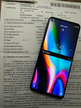 Moto G 5G Plus com nota fiscal e caixa