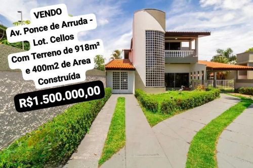 Casa à venda em Rondonópolis-MT Av. Ponce de Arruda - Cellos