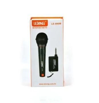 Microfone Sem Fio Profissional Lelong Le-996w Profissional