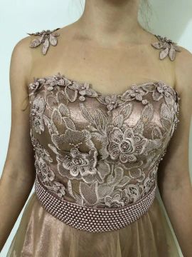 Vestido de festa rosé