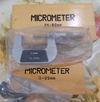 Kit 02 Micrometros 25mm e 50mm Novo