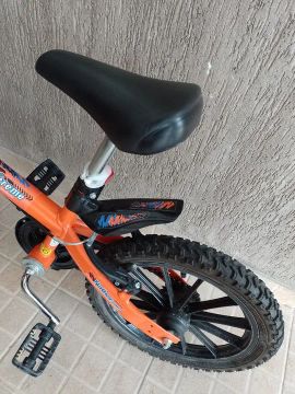 Bicicleta Infantil Aro 16 Laranja/preta Extreme - Nathor