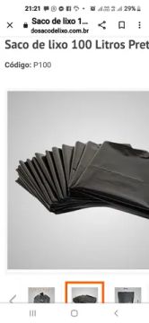 Sacos p lixo preto 