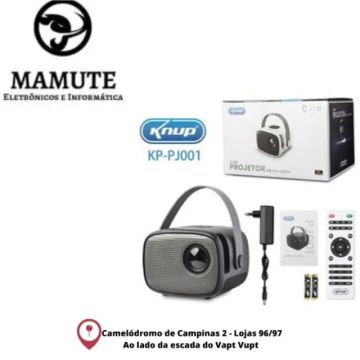 Projetor Led Multimídia 1600 lumens 1080p Kp-pj001