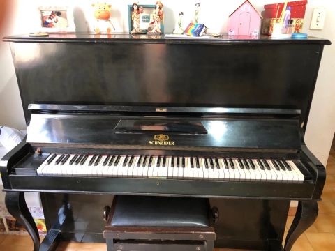 Piano  Schneider Acústico Alterna Som Piano e Cravo