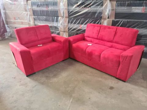 Sofá 2x3 Lugares Star Vermelho _ Receba Hoje