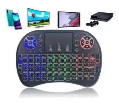 Mini Teclado Controle Sem Fio P/ Tv Smart Tv Box Pc Novo