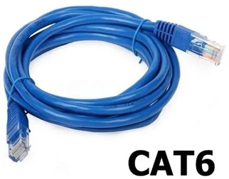 Cabo De Rede Cat6 Rj45 3 Metros Cat5e Internet Lan Crimpado  Arduino Automação  COD-CP734 