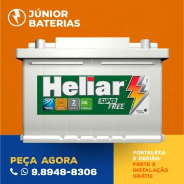 Bateria 90 amperes heliar da l200 triton