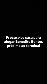 Procura-se casa para alugar