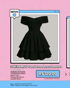 SHEIN MOD Vestido de babados em camadas e ombros descobertos