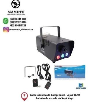 Máquina De Fumaça 600w Com Led Rgb E Dois Controles Dj Festa Durawell