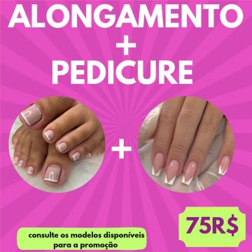 ALONGAMENTO + PEDICURE  - 75$